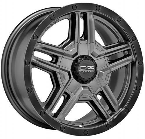 Oz Rally Adventure Matt Dark Graphite Black Lip +rivets